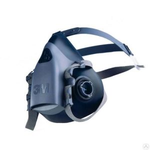 3М 7500 Полумаска силикон. /комплект: полумаска+2предфильтра+2патрона+2держателя/_АНАЛОГ