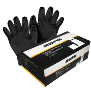 JETAPRO Перчатки нитриловые малярные, черные, XL  /уп.100шт
