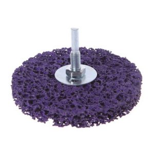 Круг Зачистной пурпурный/бирюзовый д.100мм со шпинделем