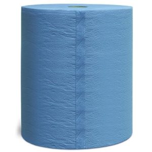 JETAPRO Салфетки бумажные, двухслойные синие 22х35см, 36г/м.кв , рулон 500шт /2