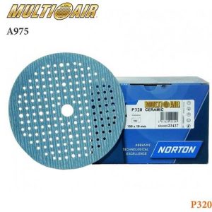 Norton Диск A975 P 320 Multi-Air Soft-Touch 150мм 181 отв. (керамика)  /20