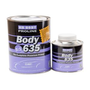 HB BODY Грунт BODY PROLINE 635 5:1 2K RED LINE + отв. 635  (0,8+0,16) СЕРЫЙ  /6